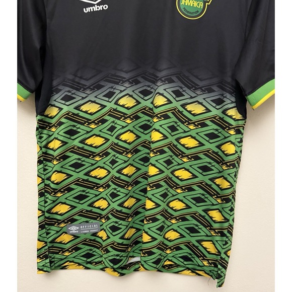 Umbro Jamaica Football Soccer Jersey Youth 14 Reggae Boyz Official Licensed - Picture 5 of 8